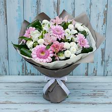 Букет цветов из:  Герберы, Альстромерии и Хризантемы в Тоцкое