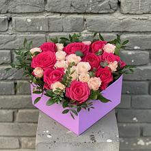 Цветочная композиция из Розы в коробке в Тоцкое