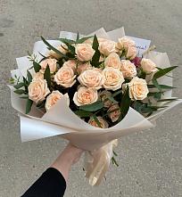 Букет Кремовые розы Латте в Тоцкое