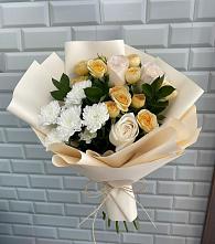 Букет цветов из:  Розы и Хризантемы в Тоцкое