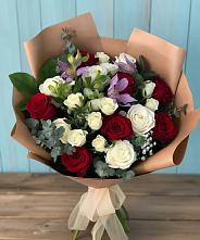 Букет цветов из:  Розы и Альстромерии в Тоцкое