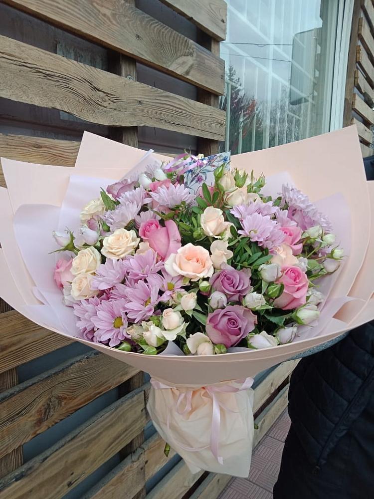 Букет цветов из: Розы и Хризантемы в Тоцкое