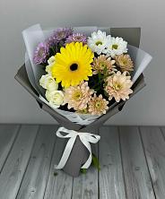Букет цветов из:  Розы, Герберы и Хризантемы в Тоцкое