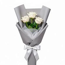 Букет 3 белые розы #REPLACE_PRED# Тоцкое