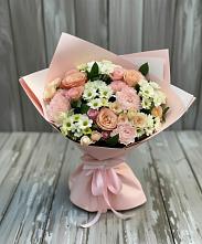 Букет цветов из:  Гвоздики, Розы и Хризантемы в Тоцкое