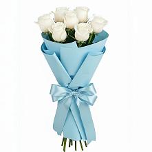 Букет 7 белых роз Проуд в Тоцкое