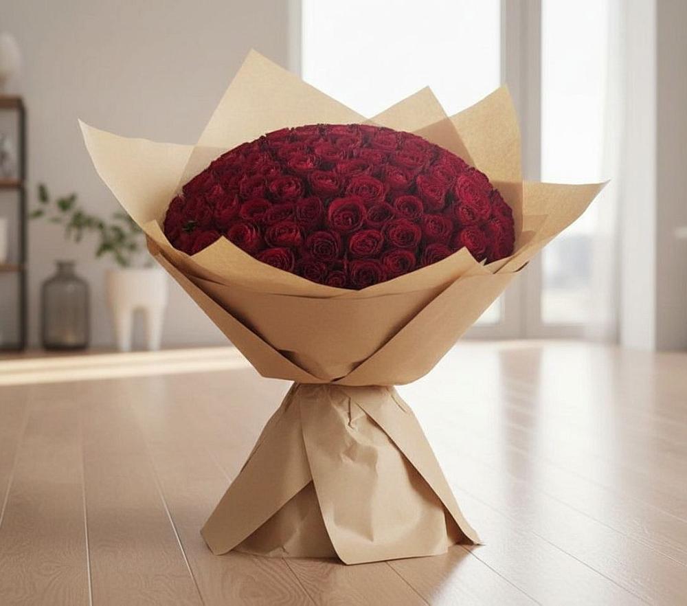 Букет 101 Красная роза в Тоцкое