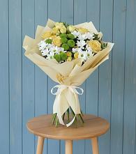 Букет цветов из:  Хризантемы и Розы в Тоцкое
