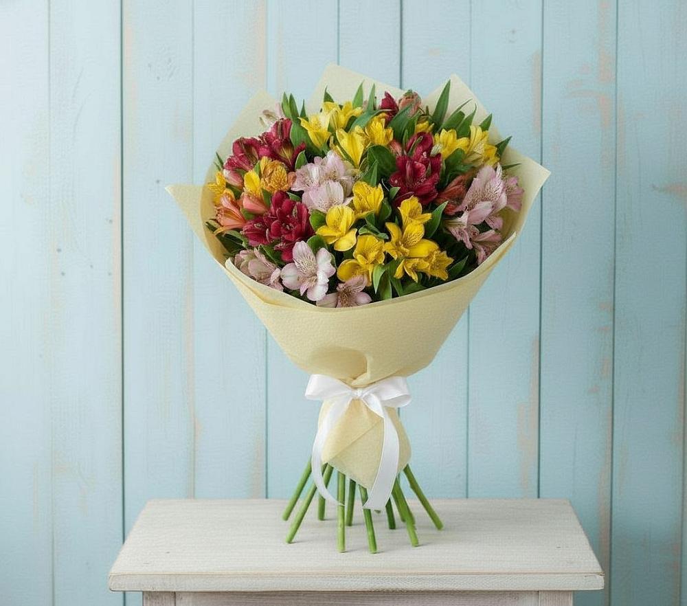 Букет цветов из: Альстромерии в Тоцкое
