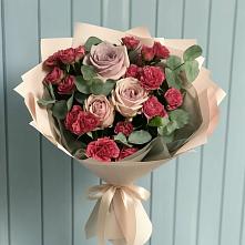 Букет цветов из:  Гвоздики и Розы в Тоцкое