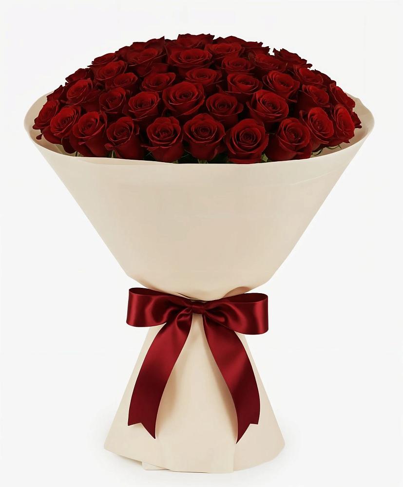 Букет 101 Бордовая роза Блэк Бакарра в Тоцкое