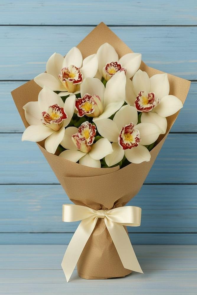 Букет цветов из: Орхидеи и Розы в Тоцкое