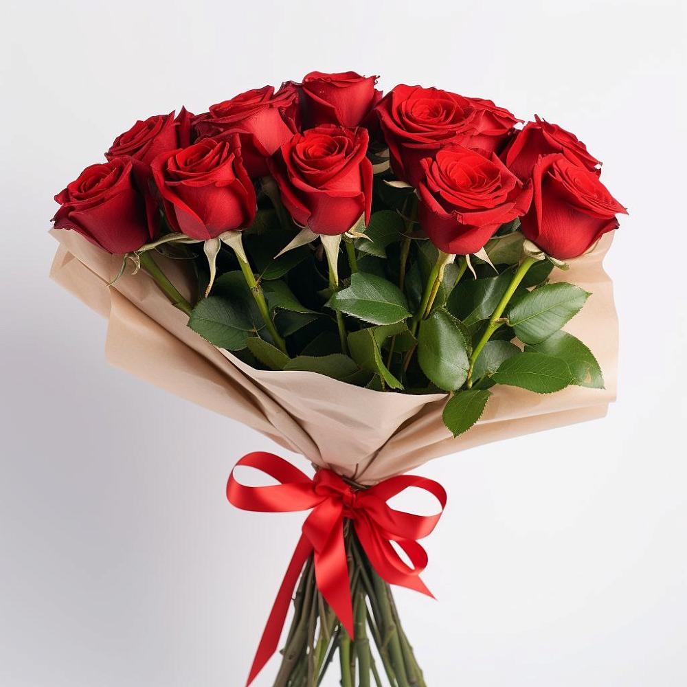 Букет 11 Красных роз Эдлесс Лав в Тоцкое